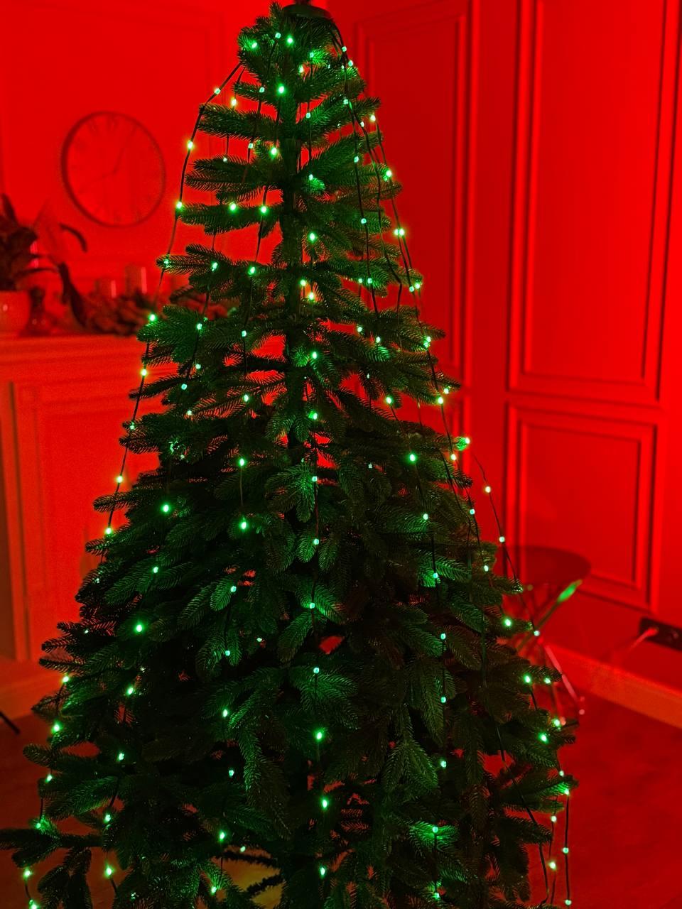 Розумна гірлянда Smart 250 LED довжина 2,5 м з керуванням зі смартфона зелена, мультиколор 1733043GR - Зображення 8