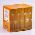 Гірлянда штора 3х0,7 м Зірки на 108 LED лампочок світлодіодна 6 великих та 6 маленьких зірок 9В 8 режимів 1733053ML - Зображення 8