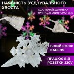 Гірлянда світлодіодна штора GarlandoPro сніжинка і зірка 12 фігур ED 3х1м гірлянда зірка 1733061ML - Зображення 3