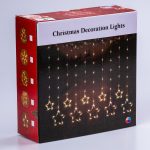 Гірлянда штора світлодіодна GarlandoPro зірка та ялинка 120LED 3х0,9 м 8 режимів Жовтий 1733072Y - Зображення 7