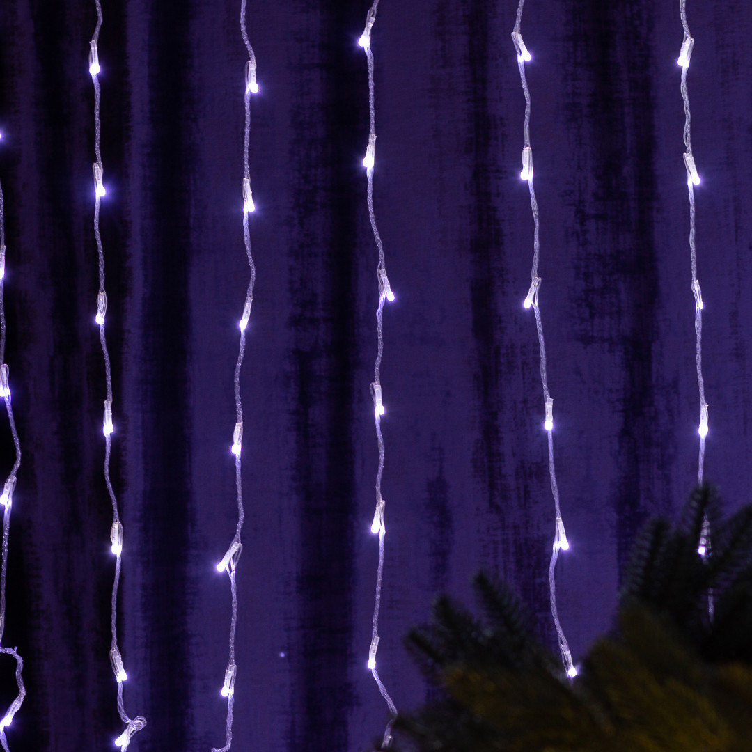 Гірлянда світлодіодна GarlandoPro 270 LED Водоcпад 3х3 м 10 ліній 8 режимів Білий 1733051W - Зображення 9