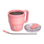 Термочашка Coffee & Tea з трубочкою рожева HP-14-23P - Зображення 4