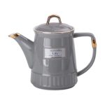 Чайний набір на 6 персон (з заварювальним чайником та порцелянаовою підставкою), сірий HP-15-5 - Зображення 2