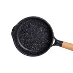 Мармурова алюмінієва сковорода з антипригарним покриттям 1 літр Ø 20 см з товстим дном MGC чорна HP-4-416B - Зображення 3