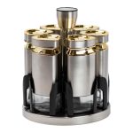 Набір ємностей для спецій на підставці 6 баночок по 120 мл HP1326 - Зображення 2