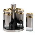 Набір ємностей для спецій на підставці 6 баночок по 120 мл HP1326 - Зображення 3