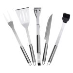 Набір аксесуарів для барбекю, мангала, гриля 5 предметів 40х10х5 см мангальне приладдя HP-20-72 - Зображення 2