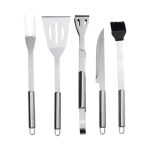 Набір аксесуарів для барбекю, мангала, гриля 5 предметів 40х10х5 см мангальне приладдя HP-20-72 - Зображення 3