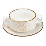 Тарілка для супу глибока 300 мл із блюдцем HP23388 - Зображення 2