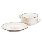 Тарілка для супу глибока 300 мл із блюдцем HP23388 - Зображення 3