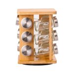 Набір для спецій на дерев'яній підставці 12 предметів по 100 мл HP531B6612Z - Зображення 2