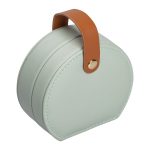 Скринька для прикрас з еко шкіри 10×9×4.5 см ​​органайзер для ювелірних виробів HP-5-31GR - Зображення 4