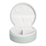 Скринька для прикрас з еко шкіри 10×9×4.5 см ​​органайзер для ювелірних виробів HP-5-31GR