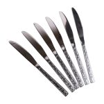 Набір столових ножів 6 шт нержавіюча сталь гальванічне покриття HP692 - Зображення 3