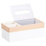 Серветниця-органайзер з еко-шкіри 3 відділення 27*14*'10 см Білий з бежевим HP9190 - Зображення 5