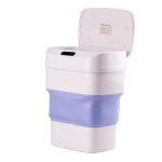 Відро для сміття складане із сенсорною кришкою від 8 л до 17.5 л Синій HPLN3 - Зображення 3