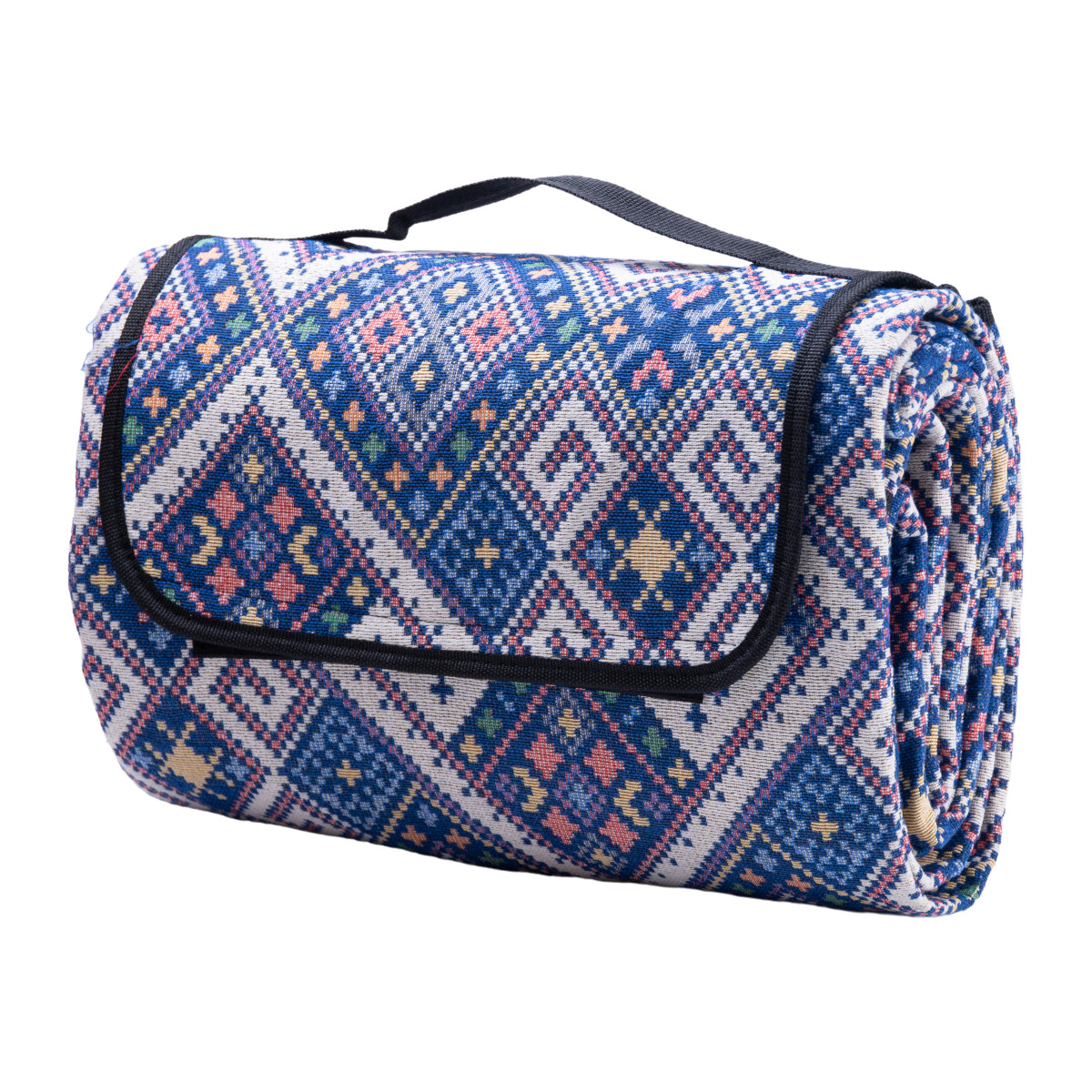 Килимок для пікніка жакардовий, синій LU012BL - Зображення 2