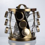 Карусель для спецій 12 баночок по 100 мл, золото HP-1369 - Зображення 2