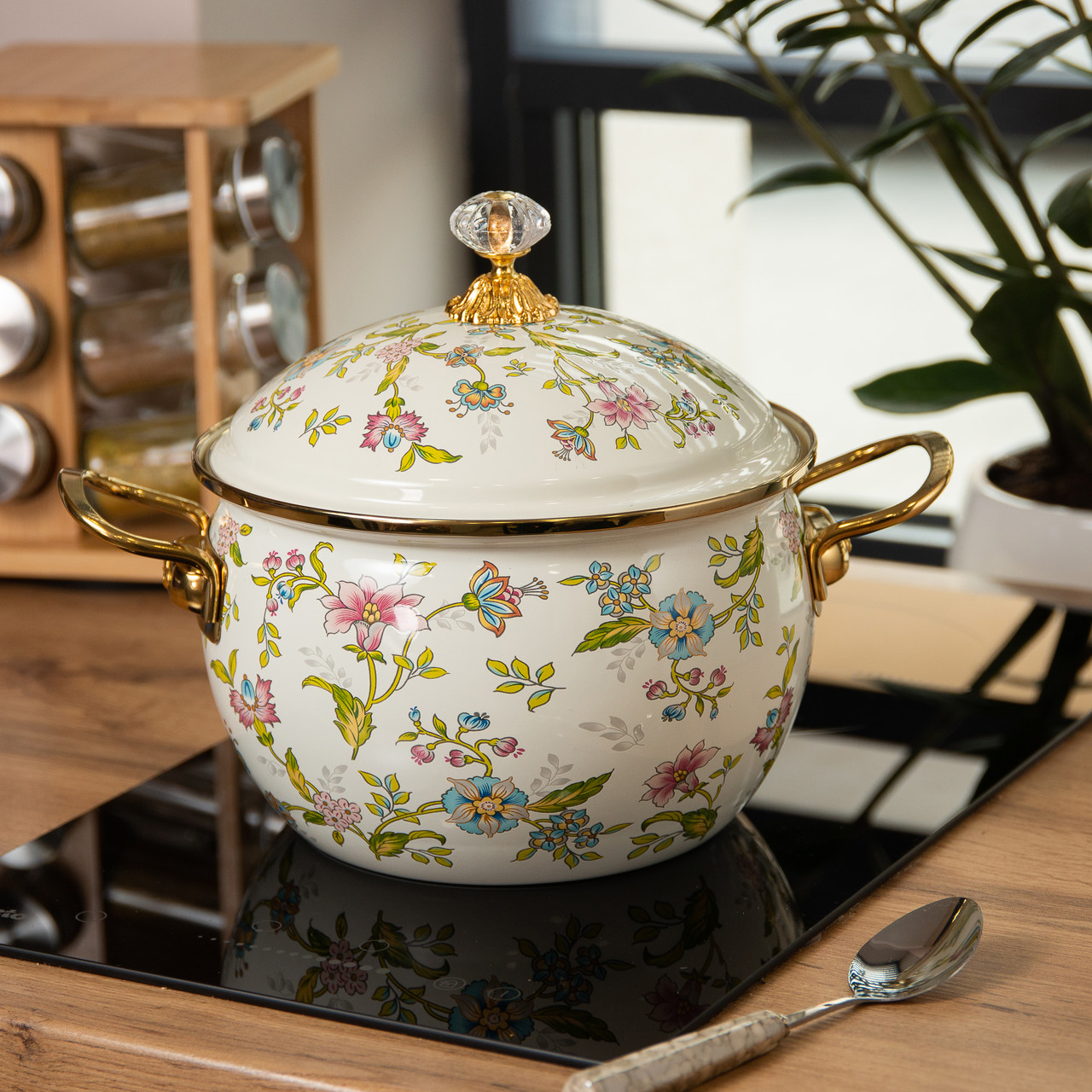 Емальована каструля об'ємом 5 літрів HP-2-112 - Зображення 6