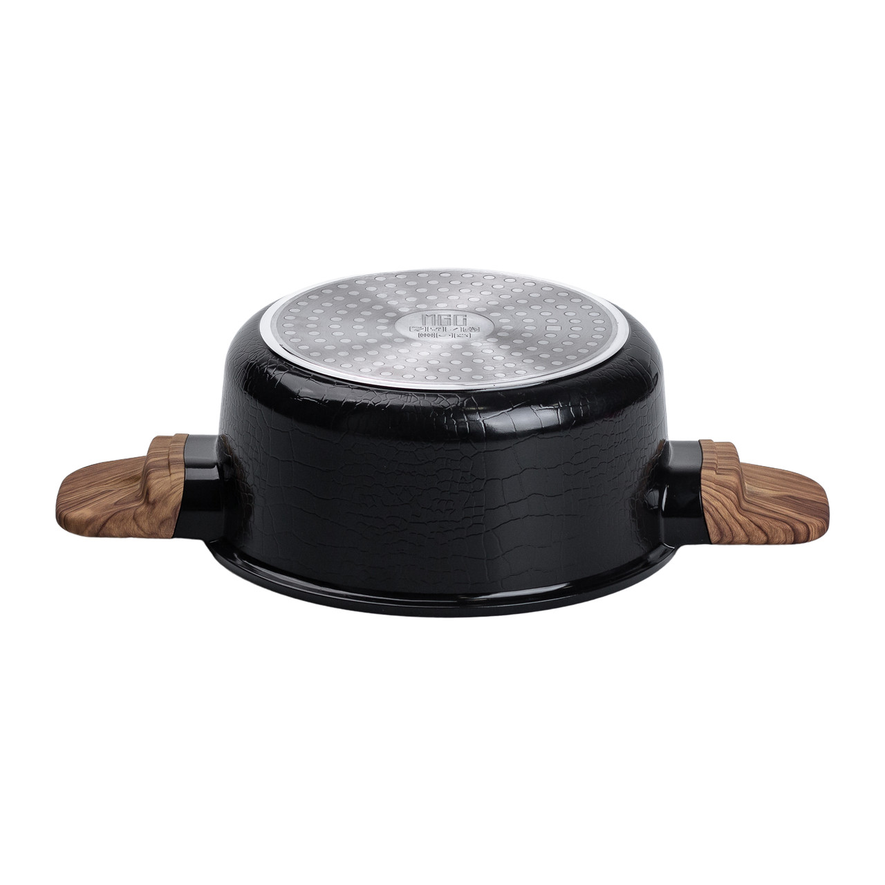 Алюмінієва каструля з керамічним покриттям антипригарним 2.5 л Ø 20 см чорний MGC HP-4-452B - Зображення 4