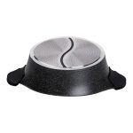 Алюмінієва каструля Ø 30 см 2-ступінчасте мармурове антипригарне покриття Чорний MGC HP-4-413B - Зображення 3