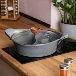 Алюмінієва каструля Ø 30 см Мармур з антипригарним покриттям сірий MGC HP-4-413G - Зображення 5