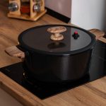 Алюмінієва каструля з керамічним покриттям антипригарним 4.7 л Ø 24 см чорний MGC HP-4-453B - Зображення 5