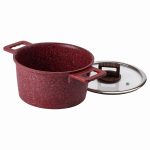 Алюмінієва каструля об'ємом 3 літри з кришкою Ø 20 (см), з антипригарним покриттям MGC HP-4-445R - Зображення 3