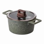 Алюмінієва каструля об'ємом 3 літри з кришкою Ø 20 (см), з антипригарним покриттям MGC HP-4-445GR - Зображення 4