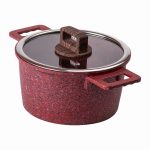 Алюмінієва каструля об'ємом 3 літри з кришкою Ø 20 (см), з антипригарним покриттям MGC HP-4-445R - Зображення 4