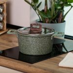 Алюмінієва каструля об'ємом 3 літри з кришкою Ø 20 (см), з антипригарним покриттям MGC HP-4-445GR - Зображення 5