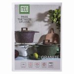 Алюмінієва каструля об'ємом 3 літри з кришкою Ø 20 (см), з антипригарним покриттям MGC HP-4-445R - Зображення 6