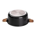 Алюмінієва каструля з керамічним покриттям антипригарним 6.9 л Ø 28 см чорний MGC HP-4-454B - Зображення 2