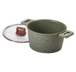 Алюмінієва каструля об'ємом 5,3 л з кришкою Ø 24 см з антипригарним покриттям MGC HP-4-446GR - Зображення 2