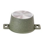 Алюмінієва каструля об'ємом 5,3 л з кришкою Ø 24 см з антипригарним покриттям MGC HP-4-446GR - Зображення 3