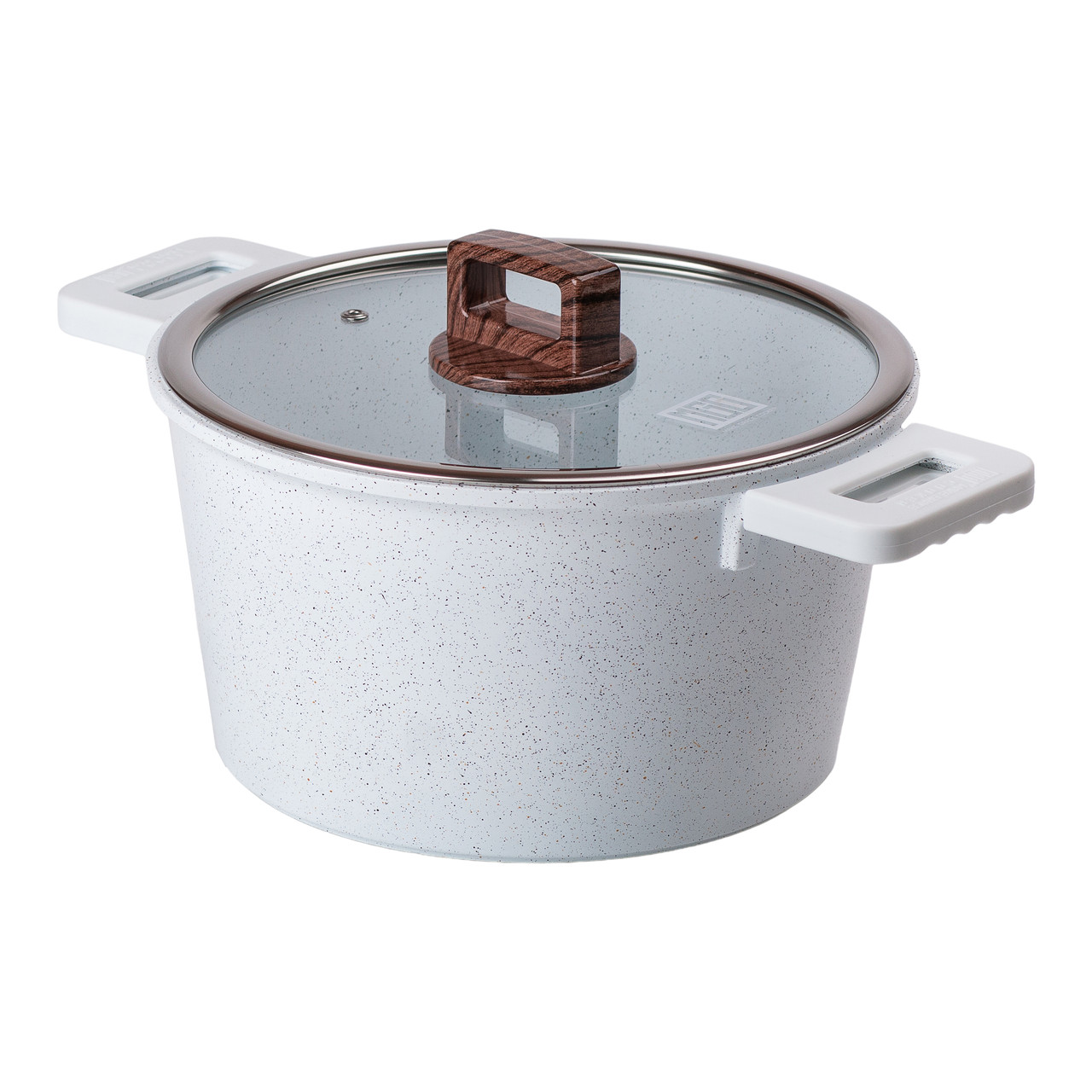 Алюмінієва каструля з керамічним покриттям антипригарним Ø 24 см Біла MGC HP-4-441 - Зображення 4