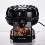 Кексниця електрична 1800 Вт з антипригарним покриттям 37×17×18 (см) Чорна SK-BBQ-837 - Зображення 5