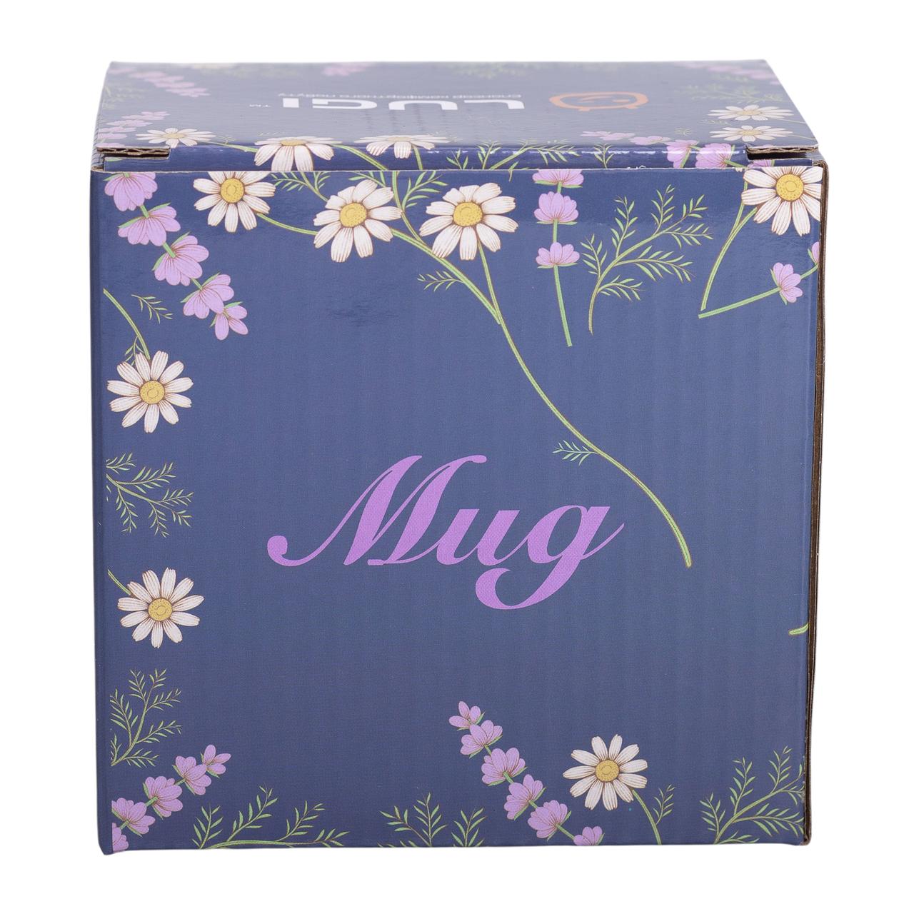 порцелянова чашка 400 мл із золотим обідком і золотою ручкою Синя RX-N240665BL - Зображення 5