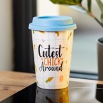 порцелянаовий стакан із силіконовою кришкою та отвором для трубочки 420 мл RX-N240546CA - Зображення 4