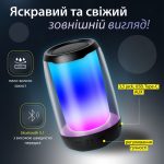 Портативна міні колонка з підсвічуванням Чорний 8893AB - Зображення 3