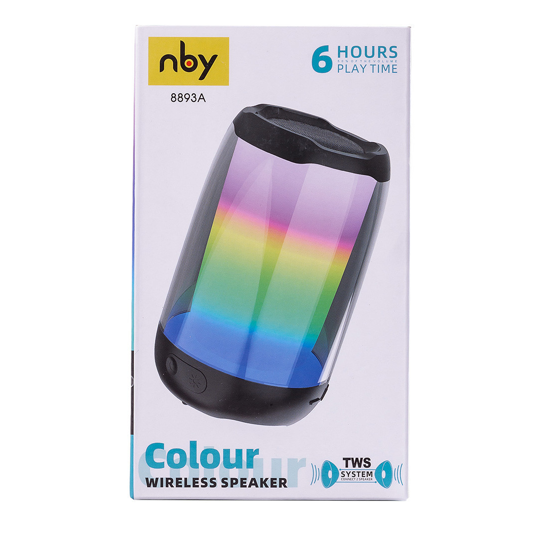 Портативна міні колонка з підсвічуванням Білий 8893AW - Зображення 5