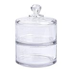 Цукерниця двоярусна скляна см з кришкою кругла кругла HP-YH-23 - Зображення 2