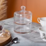 Цукерниця двоярусна скляна см з кришкою кругла кругла HP-YH-23 - Зображення 5