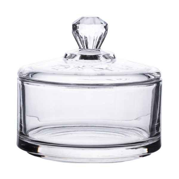 Скляна цукерниця з кришкою Ø 10 см HP-YH-24