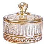 Цукерниця з кришкою Ø 10 см скляна HP-YH-75 - Зображення 2