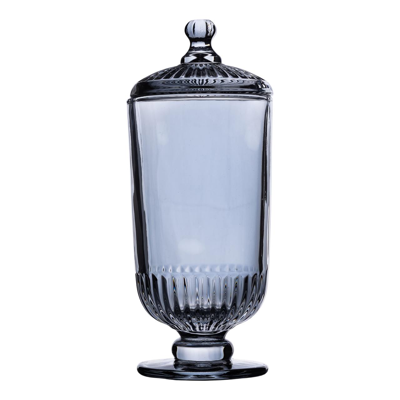 konfetnitsa_s_kryshkoy_steklyannaya_10_sm Цукерниця з кришкою скляна Ø 10 см HP-YH-18 - Зображення 1