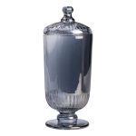 Цукерниця з кришкою скляна Ø 10 см HP-YH-18 - Зображення 2