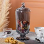 Цукерниця з кришкою скляна Ø 10 см HP-YH-18 - Зображення 4