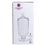 Цукерниця з кришкою скляна Ø10 см HP-YH-17 - Зображення 5