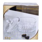 Цукерниця з кришкою скляна Ø 10 см кругла HP-YH-72 - Зображення 6